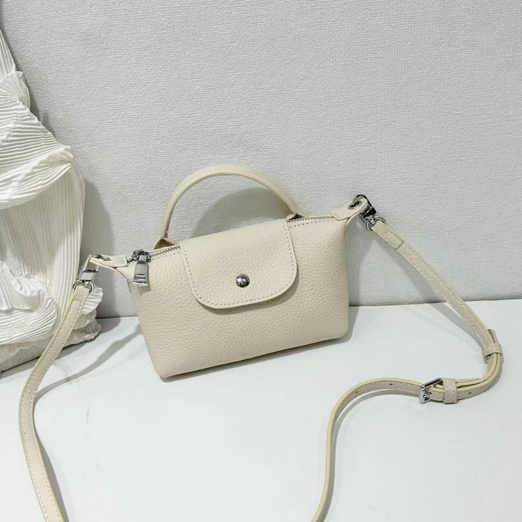 Top Grain Leather Niche Crossbody Phone Bag