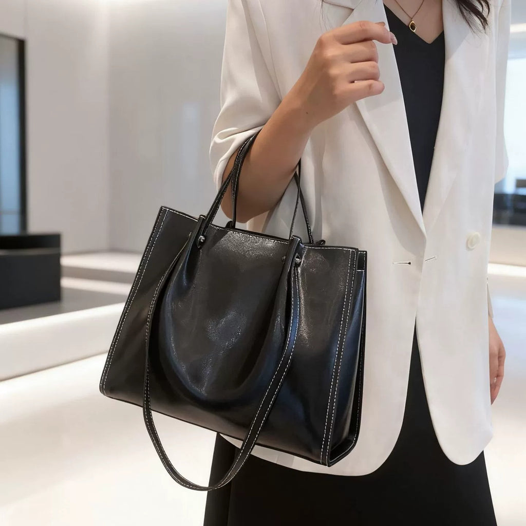 Creative Handbag Cowhide Shoulder Commuter Bag