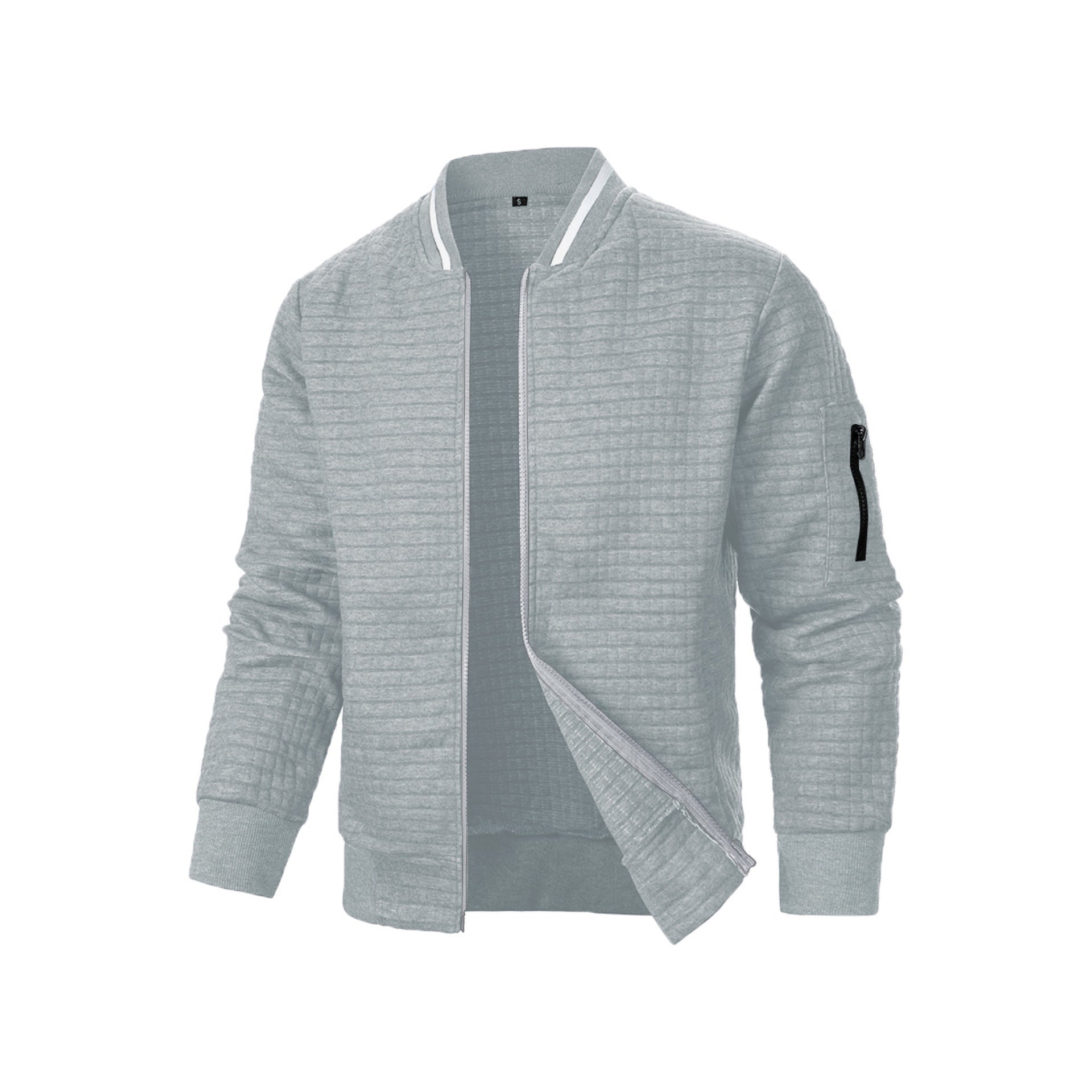 Men's Zip-up Stand Collar Sweatshirt Jacket