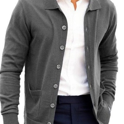 Loose Slimming And Fashionable Single-breasted Sweater Coat