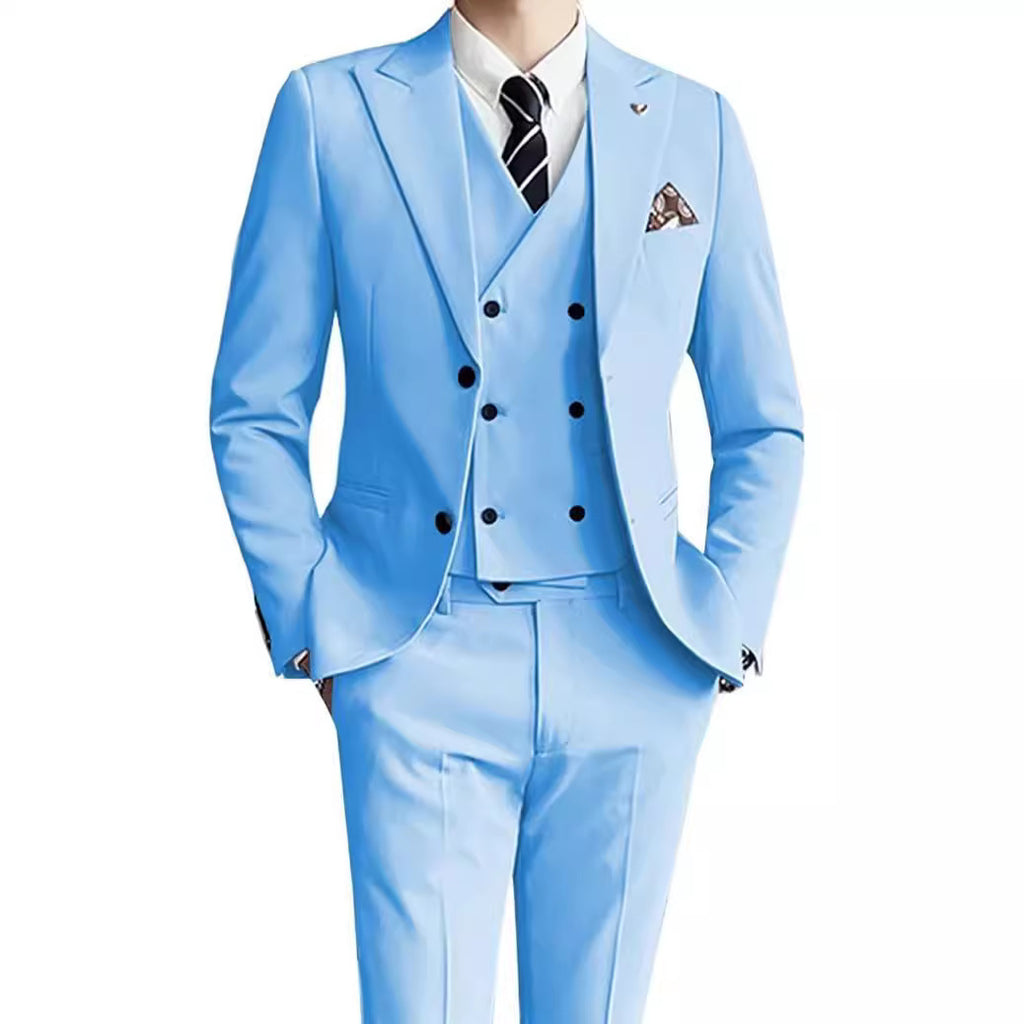 Men's Suit Set Three-Piece Suit Formal Wear