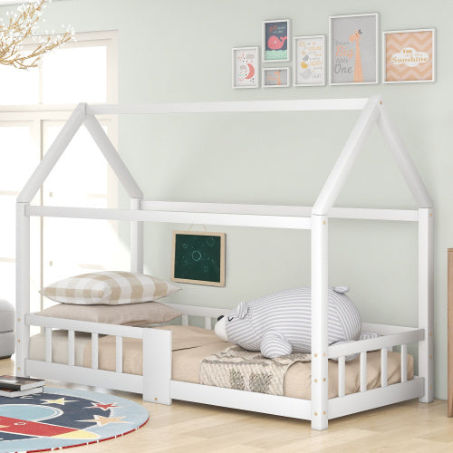 Pine Children's House Bed 90 X 200 Cm