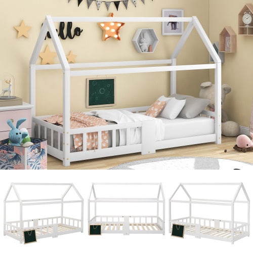 Pine Children's House Bed 90 X 200 Cm