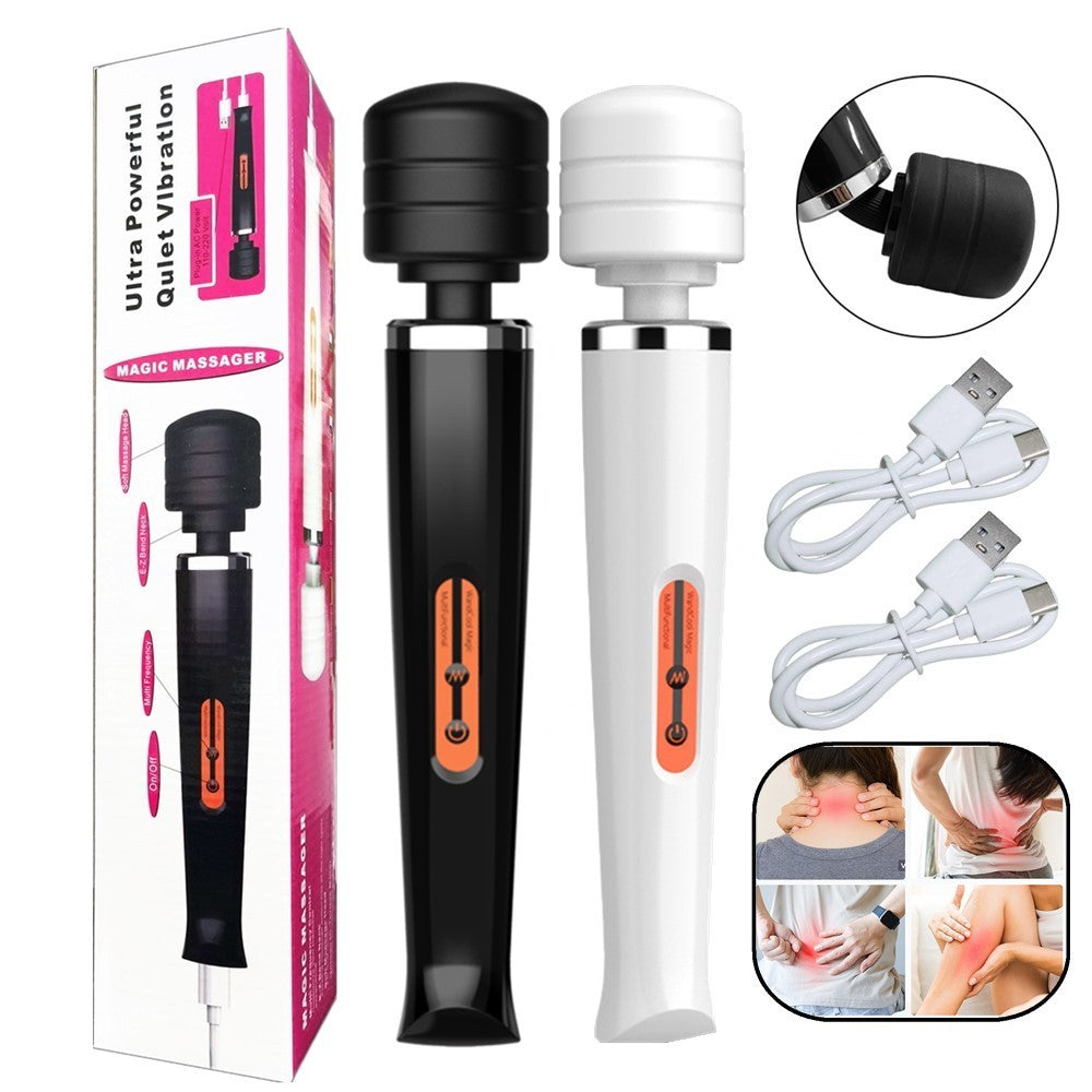 Magic Massager Wand Vibration 10 Speeds Vibrating Massage Full Body Magic Therapy Motor