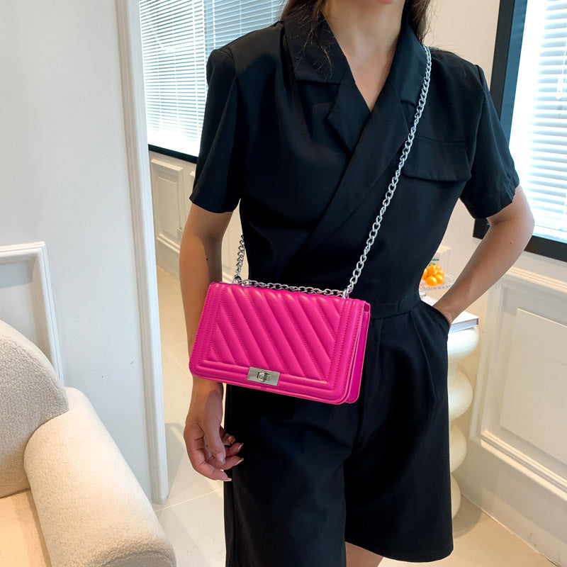 Chain Trend Small Square Bag Casual Minimalist Shoulder Bag